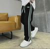 Men's Trendy Summer Wide-Leg Striped Pants - Loose Fit Casual Sports Style