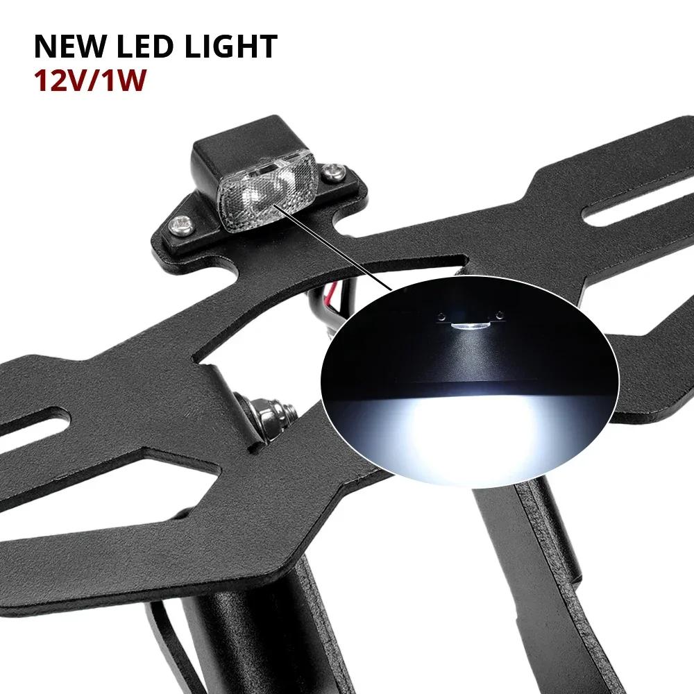 For YAMAHA MT03 MT25 YZF R3 R25 2015-2024 License Plate Holder Motorcycle Accessories Tail Bracket LED Light Fender Eliminator