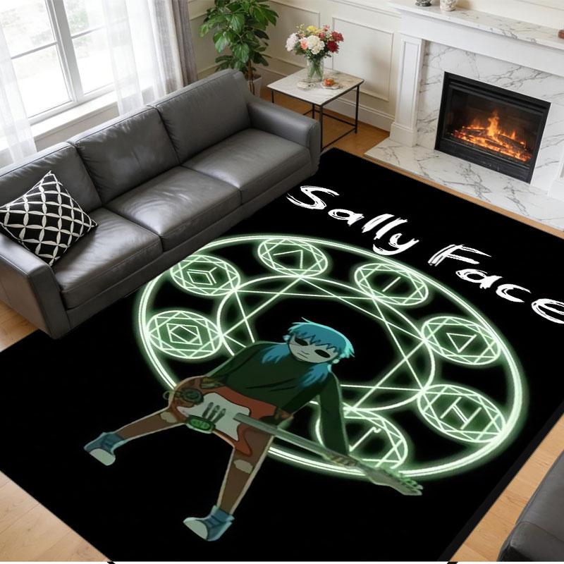 Crystal Velvet Rug Soft Non Slip Indoor Floor Mat Home DecorSally Face