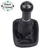 Leather 5 Speed Manual Transmission MT Gear Shift Knob Gaiter Handle For Volkswagen Golf 2 3 4 Cabrio Polo 6N Passat 35i