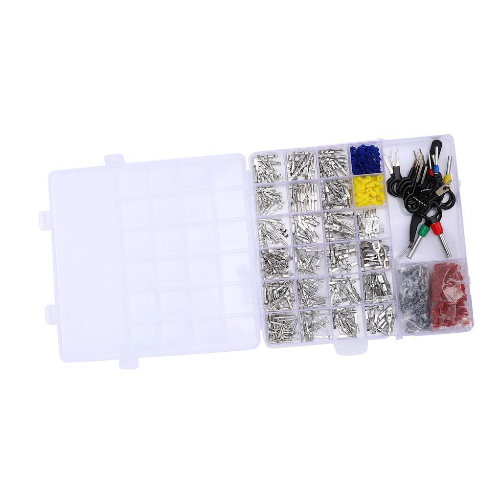 Pin Connector Kit Car Electrical Wire Connector Terminal Pins with Pin Terminal Removal Tool for Automotive Motorcycle
