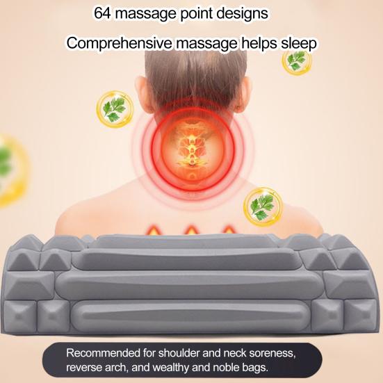 Массажная подушка Прочная терапевтическая подушка для снятия усталости шейного отдела позвоночника, расслабляющая массажная подушка для шеи для дома