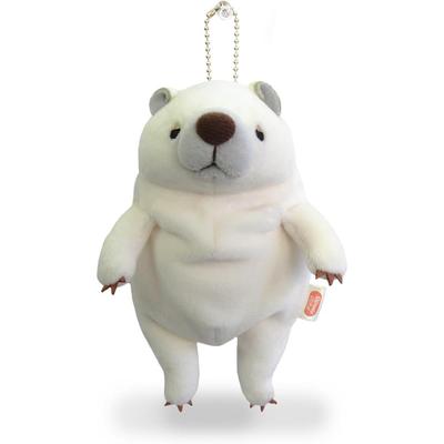 Shinada Global Серия Моти Мотикума Белый Мини Плюшевая Игрушка Медведь 7x5x14см Животное MOKU-0088W