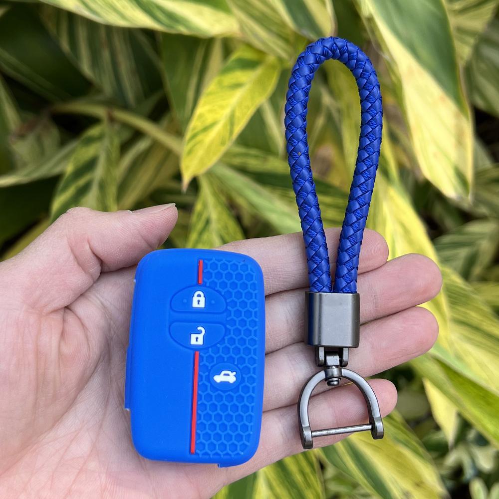 Силиконовый чехол-держатель для ключа-брелока автомобиля для Toyota Camry Prius Land Cruiser Prado 150 Crown для Subaru Foreste XV Remote