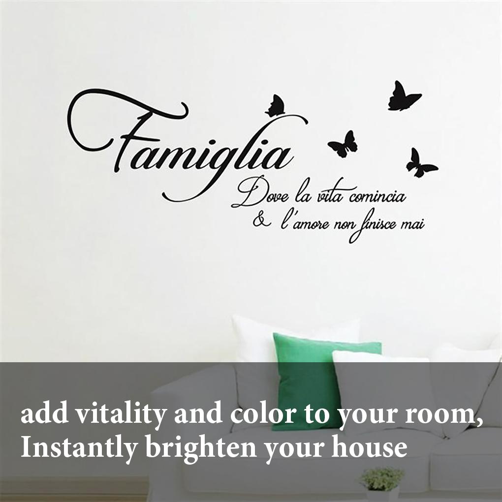 Наклейка на стену Гостиная Буква Наклейка на стену Спальня ПВХ Английские слова Декор Домашнее украшение