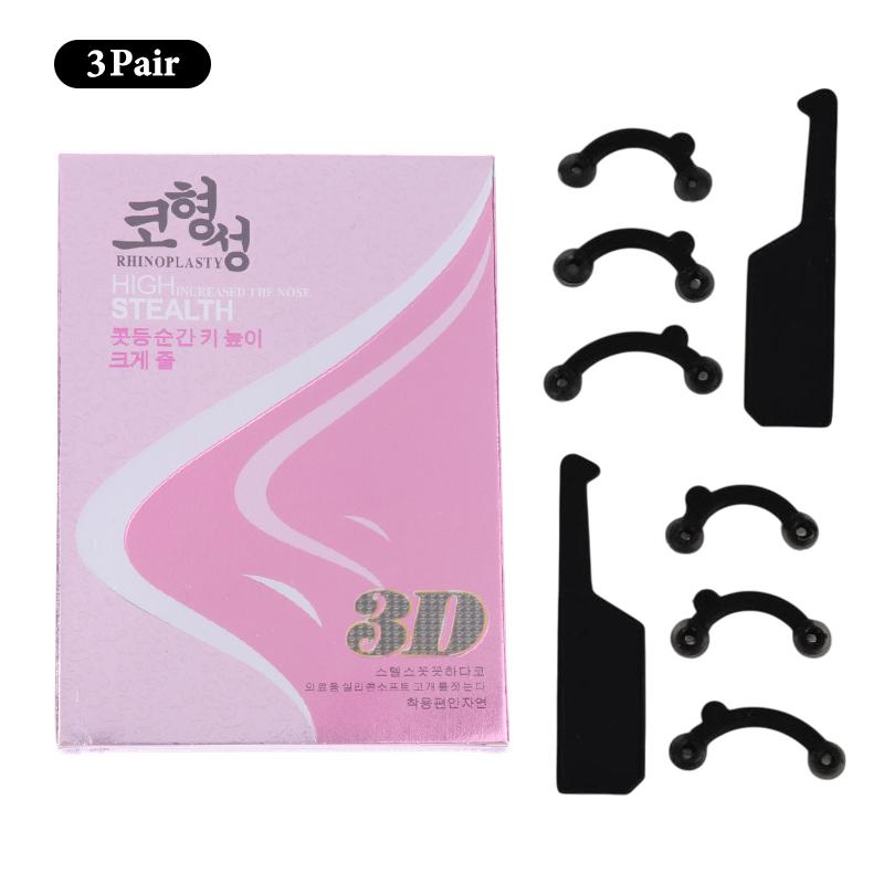 3D Красота Зажим-корректор для носа Массажный инструмент Подъем носа Формирующий зажим Клипса Шейпер Переносица Выпрямление Без боли 3 размера