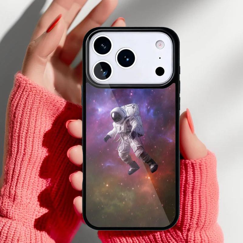 Креативный чехол для телефона Астронавт для iPhone 17 16 15 14 13 Pro Max Задняя крышка для 12 11 Pro Coque