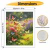 Oil Painting by Numbers Kit with Vibrant Butterflies and Wildflowers Hand Painting Home Decoration Paintings with Family. 119 characters.