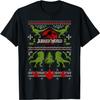 Jurassic World Dinosaur Xmas Ugly Sweater Short Sleeve T-Shirt