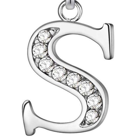 Хороший выбор, ожерелье, популярная серебряная медная цепочка со стразами и английскими буквами