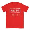 Nine Inch Nails NIN Мужские Женские Футболки с Принтом Модная Футболка с Коротким Рукавом с Круглым Вырезом Хлопковые Подарочные Футболки на День Рождения Одежда