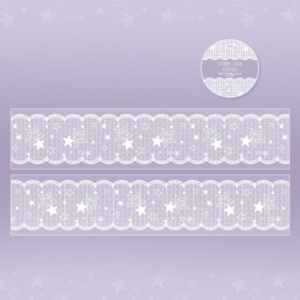 Star Sand Dream Series Washi Tape Fine Glitter Die-Cut Tape Aesthetic Stickers Journal Decor