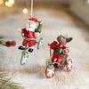 Handmade Christmas Decoration Wrought Iron Hangable Ornament Christmas Ornament  Happy Christmas