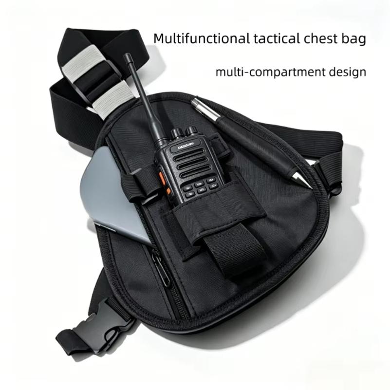 Walkie Talkie Chest Harness Shoulder Radio Holster Pack Adjustable Pouch Holster for Baofeng UV-5R UV-21 PRO Quansheng UV-K5 K6