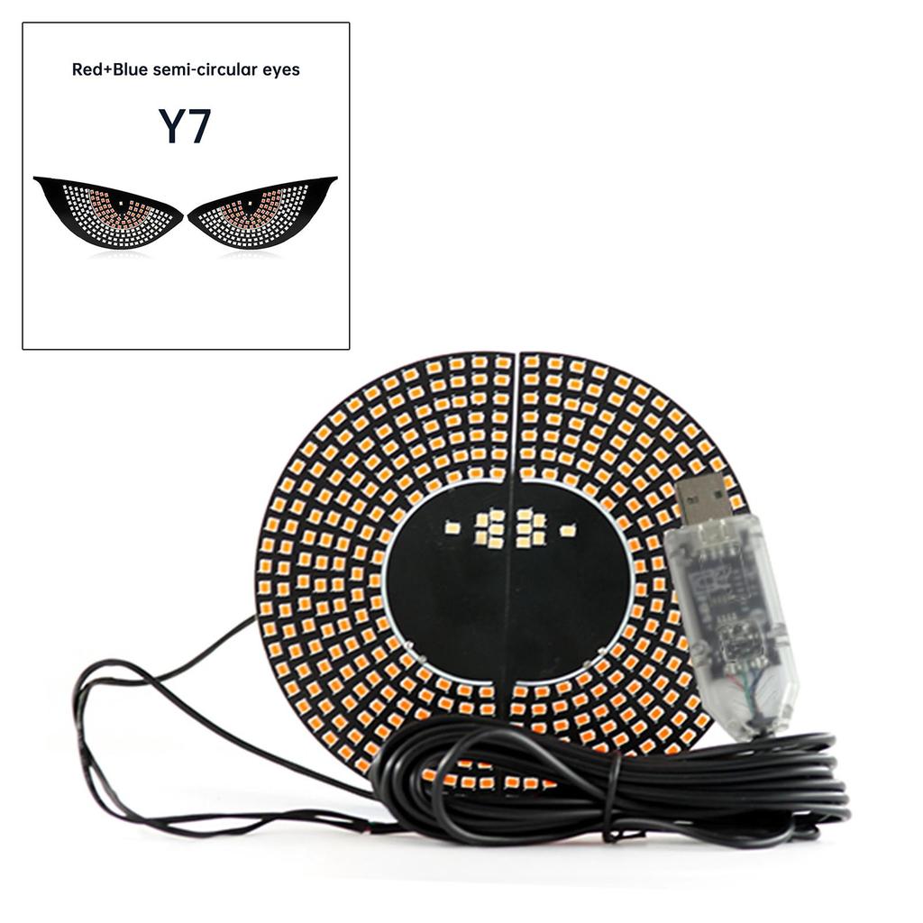 Светодиодный экран «Дьявольский глаз» Автомобильный глаз Фара грузовика Динамический светодиодный свет