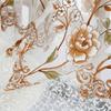 Gauze Peony Tulle Curtain Elegant Transparent Curtain Modern Sheer Curtains  Home Decoration