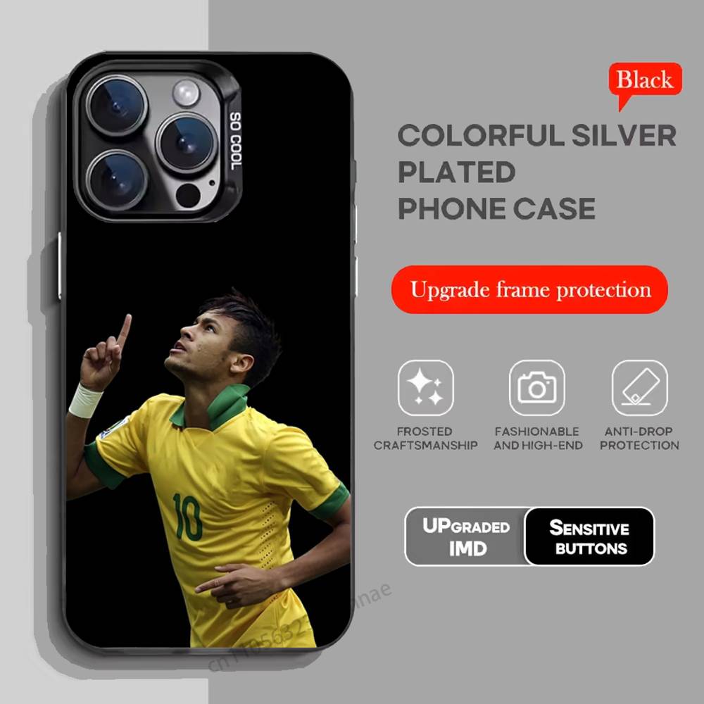 Чехол для телефона N-Neymar Football 10 для iPhone 15 16 Pro Max Air SE 11 13 Pro 14 Plus 12 11Pro 15Pro Max 16e