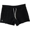 Polo Solid Logo Embroidered Casual Shorts Women Shorts Black 211796697-012