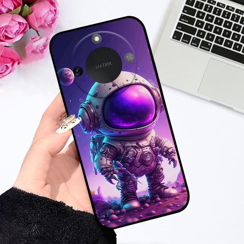 Чехол для Honor X9c Smart 5G Мягкий Силикон ТПУ Чехол для Телефона Для Huawei Honor X60 Защитный Fundas Бампер Мультяшный Цветной Раскрашенный