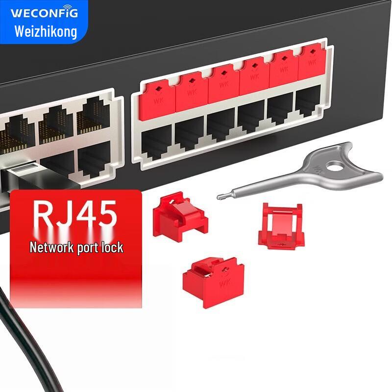 WECONFIG RJ45 Ethernet Port Lock and Dust Plug