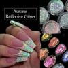 Reflective Glitter Nail Powder Sequins Sparkly Flash Crystal Pigment Dip Chrome Powder Nails DIY Dust Nail Supplies