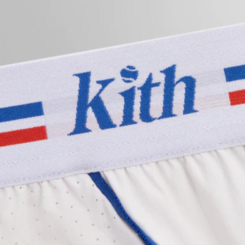 Kith X Wilson Коллаборация Повседневные Спортивные Шорты Средней Посадки Мужские шорты Белый W91M314828WWTE