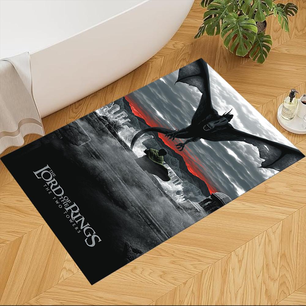 Lord Rings Floor Rug Office Rug Design for Hallway Study room Game Room Dining Room Anti-slip Rug Decorate Offices Perfect Gift for Women/Men