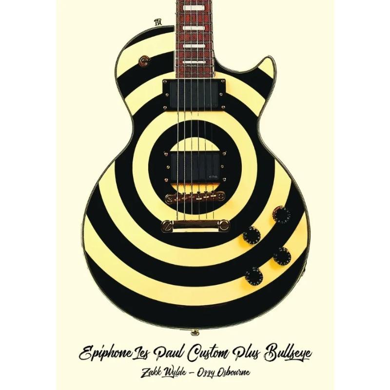 Famous Guitars Used By Famous Bands and Singers Music Posters Prints Canvas Printing Wall Art Picture for Living Room Home Decor