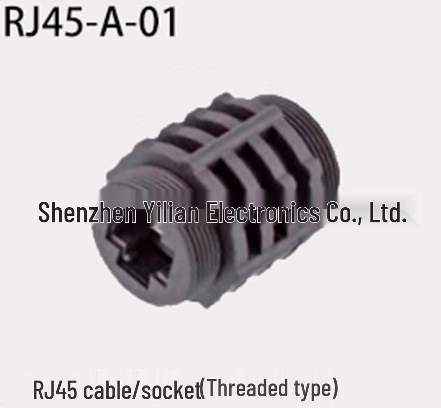 Водонепроницаемый разъем-вилка RJ45 CAT5e/CAT6a Gigabit IP67/IP68 Монтаж на переднюю/заднюю панель