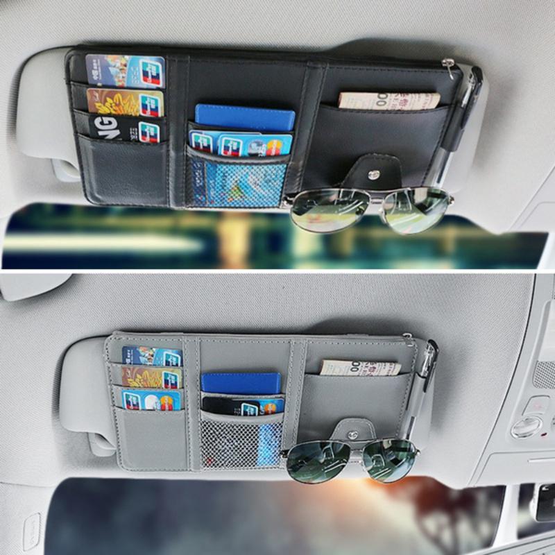 Автомобильный органайзер, световой барьер, солнцезащитный козырек, клипса, солнцезащитный козырек, сумка для хранения, застежка-молния, солнцезащитные очки, ручка, карточка, кронштейн для небольших файлов