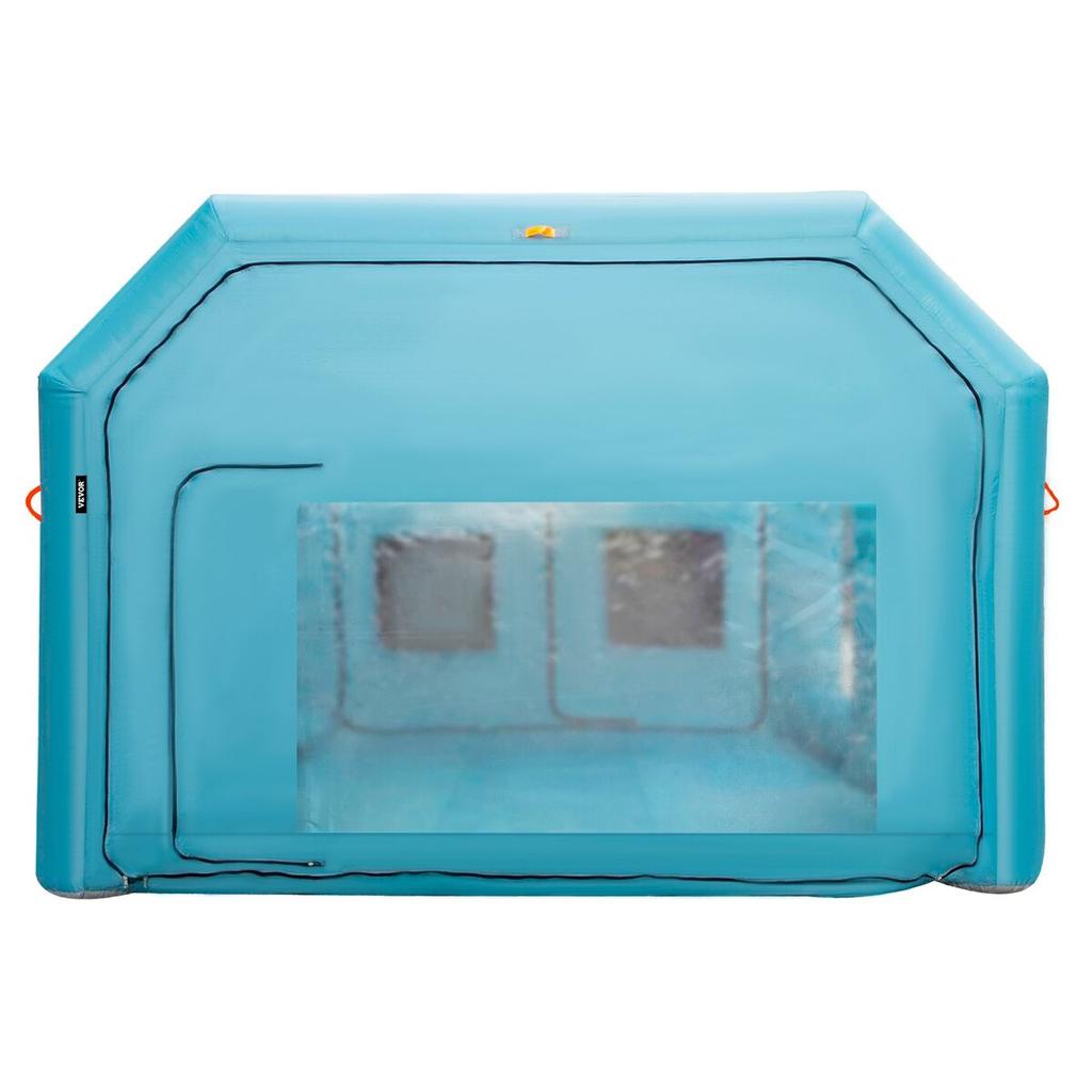 Portable Inflatable Paint Booth, 26x15x10ft Inflatable Spray Booth, Car Paint Tent w/ Air Filter System & 2 Blowers, Upgraded Blow Up Spray Booth