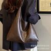 Autumn and Winter Retro Soft Leather Large-capacity Bag Women's 2025 New Fashion Commuter Shoulder Bag Tote Bag Bucket Bag