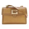 G Buckle Shoulder Bag 001.4140 Brown Calfskin Women Used