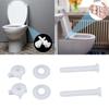 Convenient Toilet Bolt Replacement Reliable Toilet Hinge Screws Long Lasting Essential Toilet Hardware Kits Plastic