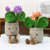 Creative Cartoon Lotus Blossom Plush Doll With Short Pile Fabric For Gift And Decor
