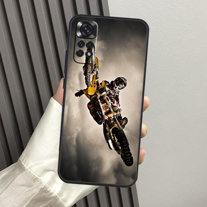 Спортивный чехол для мотоцикла Мотокросс Для Xiaomi Redmi Note 13 Pro 14 12 11 10 15 Pro Plus Redmi 14C 13C 15C 10C 12C 15 Funda