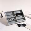 Stackable Sunglass Organizer Beige Grey Eyeglass Display Tray New Glasses Holder  for Men Women