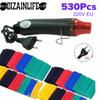 127-580Pcs Heat Shrink Tubing Set with 300W Mini Hot Air Gun Heat Gun Tool for DIY Crafts Embossing Shrink Wrapping Drying Paint