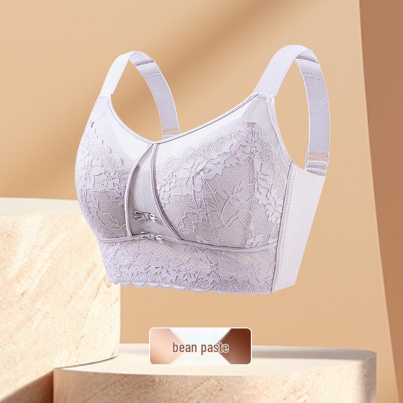Plus Size Full Coverage Push-Up Bra: Anti-Sagging, Adjustable, Side Support for Large Busts