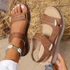 Shoes Sandals Women Summer Party Sandals Ladies Elegant Walking Shoes Wedge Ladies Shoes Non-Slip Sandal Women Footwear Female