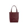 Loewe Logo Minimalist Leather Tote Bag Women Tote Bags Deep-Burgundy A657V25X01-7240