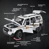 ksgzm1 1:24 Large Toyota Prado Off-Road Vehicle Simulation Alloy Car Model Children's Toy Car Boys SUV Collection Decoration Gifts