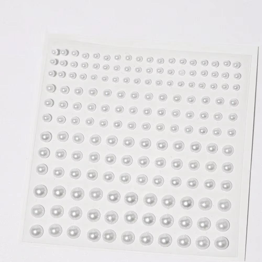 165 шт./лист микс 3/4/5/6 мм 3D жемчужные украшения для лица тени для век наклейки самоклеящиеся наклейки для лица волосы брови ногти макияж декор