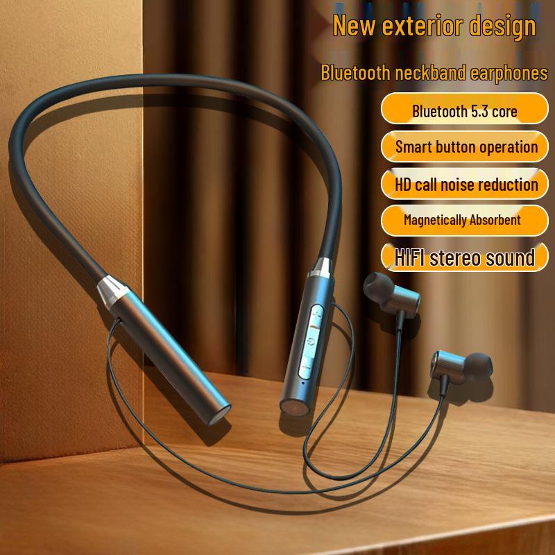Беспроводные Bluetooth-наушники-гарнитура на шею: Спорт, Игры, Длительное время работы G01