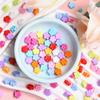 Fashion Jewelry Making Loose Spacer Beads Flower Shape Solid Color Jewelry Accessories Multicolor Acrylic For DIY Candy Color Findings  Beads
