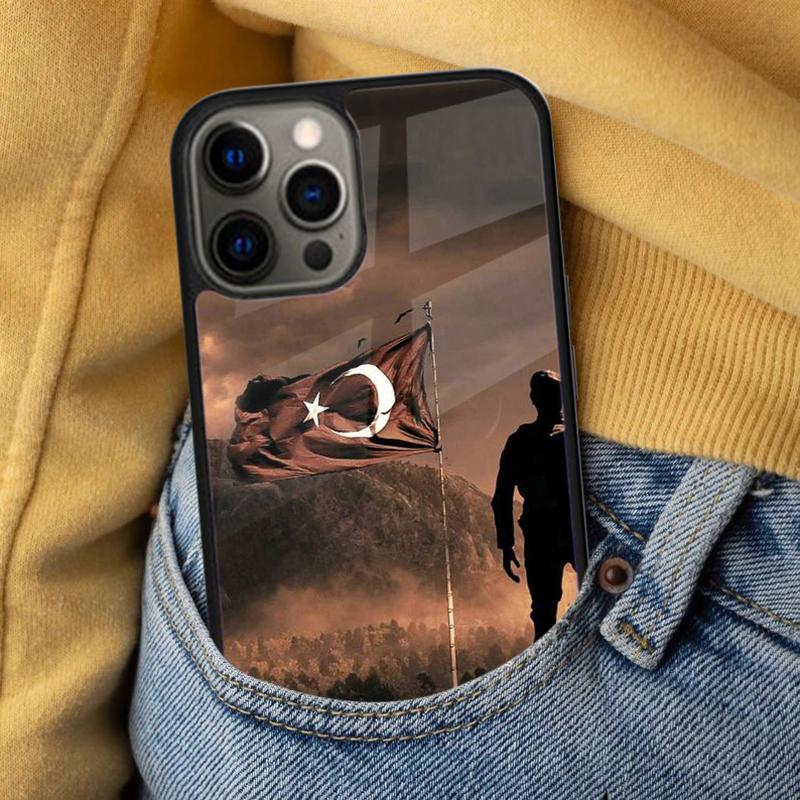 Turkey Flag Soft Phone Case for iPhone 17 Air 16e Pro max 15 Pro 13 14 Plus 11 12 MagSafe Magnetic Coque