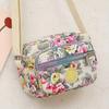 Повседневная нейлоновая сумка через плечо с многослойным цветочным принтом, классическая сумка-тоут, винтажная сумка для женщин и девочек