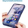 Case - BOOLING - for Samsung A22 4G - Navy Blue - 360° Protection - Anti-yellowing