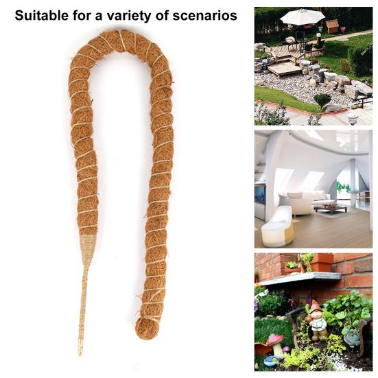 Plant Climbing Stick Bendable Handmade Breathable Non-shedding Firm Plant Growth DIY Moss Pole Plant Support Stake Garden Supplies