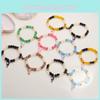 Creative Glass Bead Cat Animal Couple Magnetic Stretch Bracelet For Gift Fashion